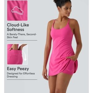 Halara SoftlyZero Plush Backless Active Dress-Easy Peezy Size M NWT